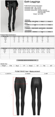 WK-737DDF Edgy High-Waisted Gothic Pants with Sleek Shimmer Design