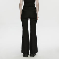 WK-765XCF Extreme Mesh Gothic Flare Punk Pants for Edgy Style