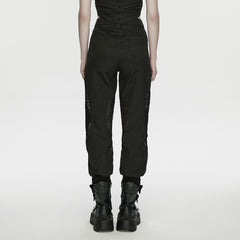 WK-770XCF Gothic Cyber Warrior Punk Pants with Tactical Detailing