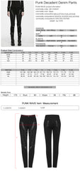WK-819NCF Lace Up Buckle Gothic Punk Pants Steampunk Style Trousers