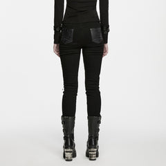 WK-819NCF Lace Up Buckle Gothic Punk Pants Steampunk Style Trousers