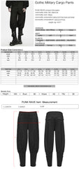 WK-836XCM Men s Gothic Pants Black Lace Trim Vintage Tapered Design