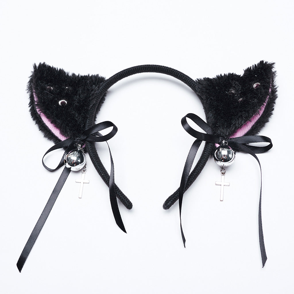 WLS-069SSF Punk Cat Ears Tail Set Furry Cosplay Accessories?-??Punk Rave Clothing