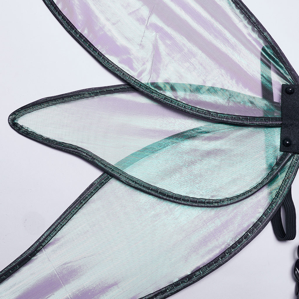 WLS-071OTF Fluorescent Green Butterfly Wings Harness Punk Accessories?-??Punk Rave Clothing