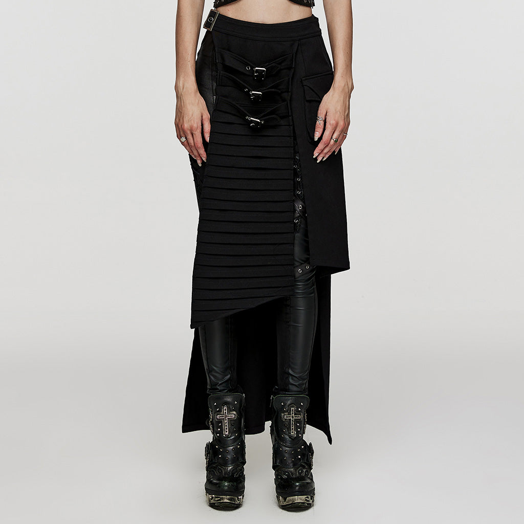 WQ-467BQF Heavy Metal Denim Skirt