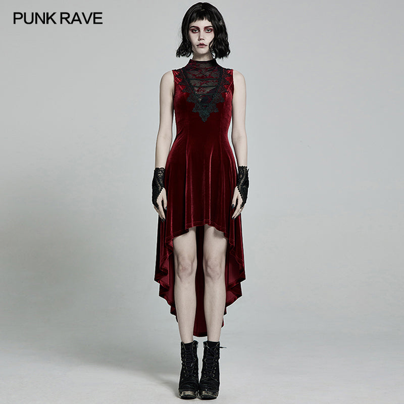 Punk Rave WQ-523LQF Sexy Retro Elegant Gothic Dress