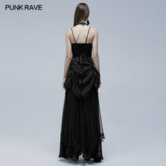 WQ-557LQF Gorgeous Gothic wedding dress