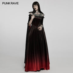 WQ-599LQF 2022 Gothic gradient gown dress