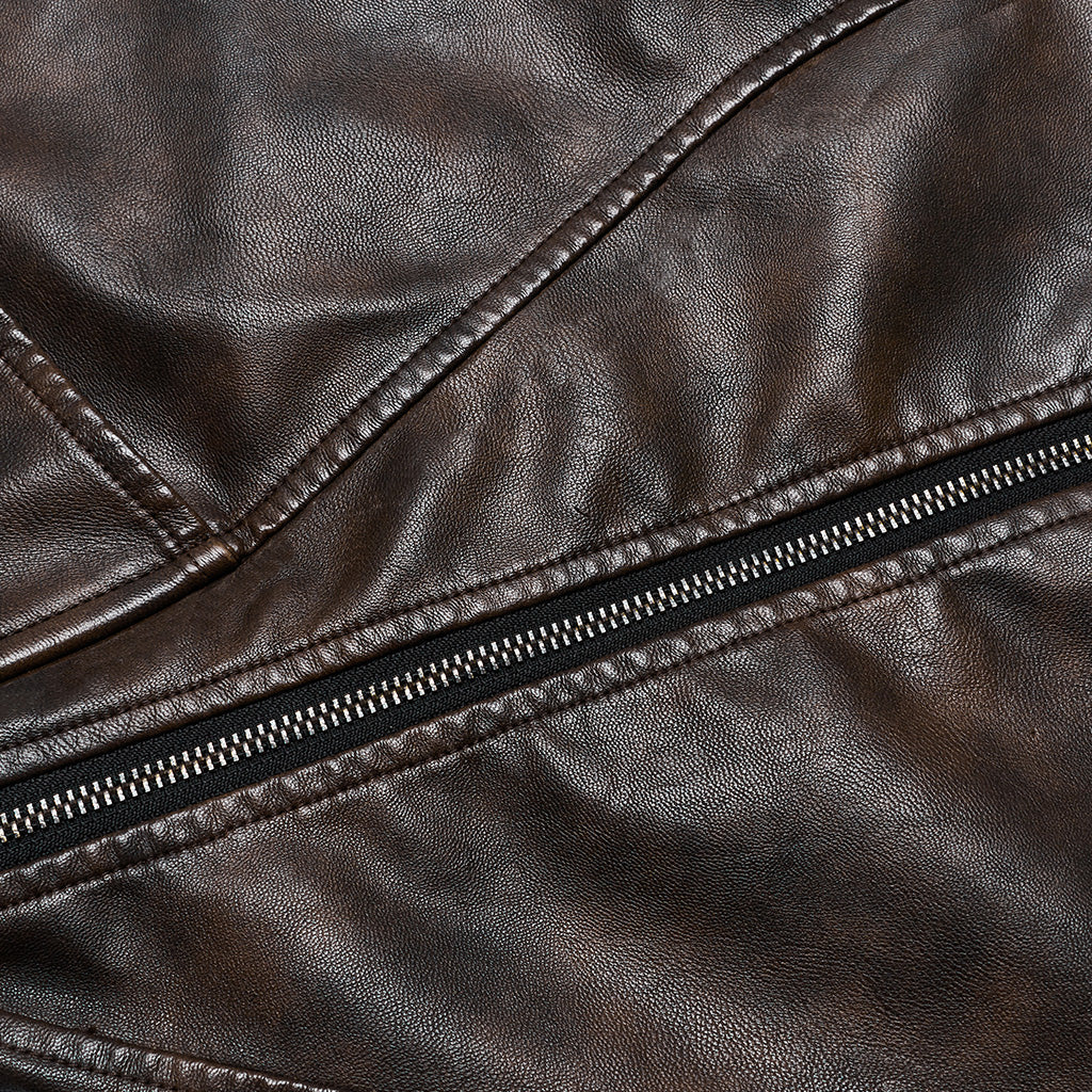 WQ-686BQF Edgy Faux Leather Mini Skirt with Zippered Accents?-??Punk Rave Clothing