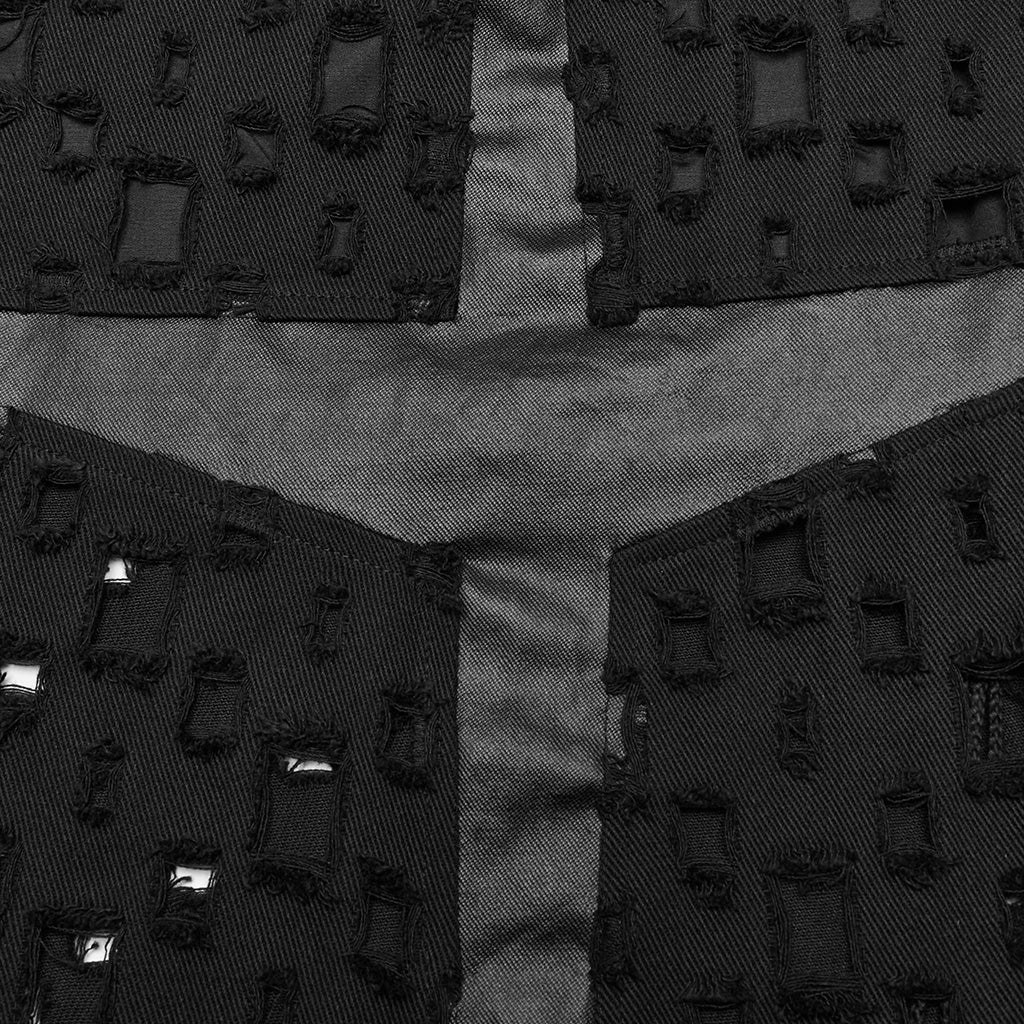 WQ-687BQF Gothic Punk Slit Skirt with Buckle Straps and Cutouts?-??Punk Rave Clothing