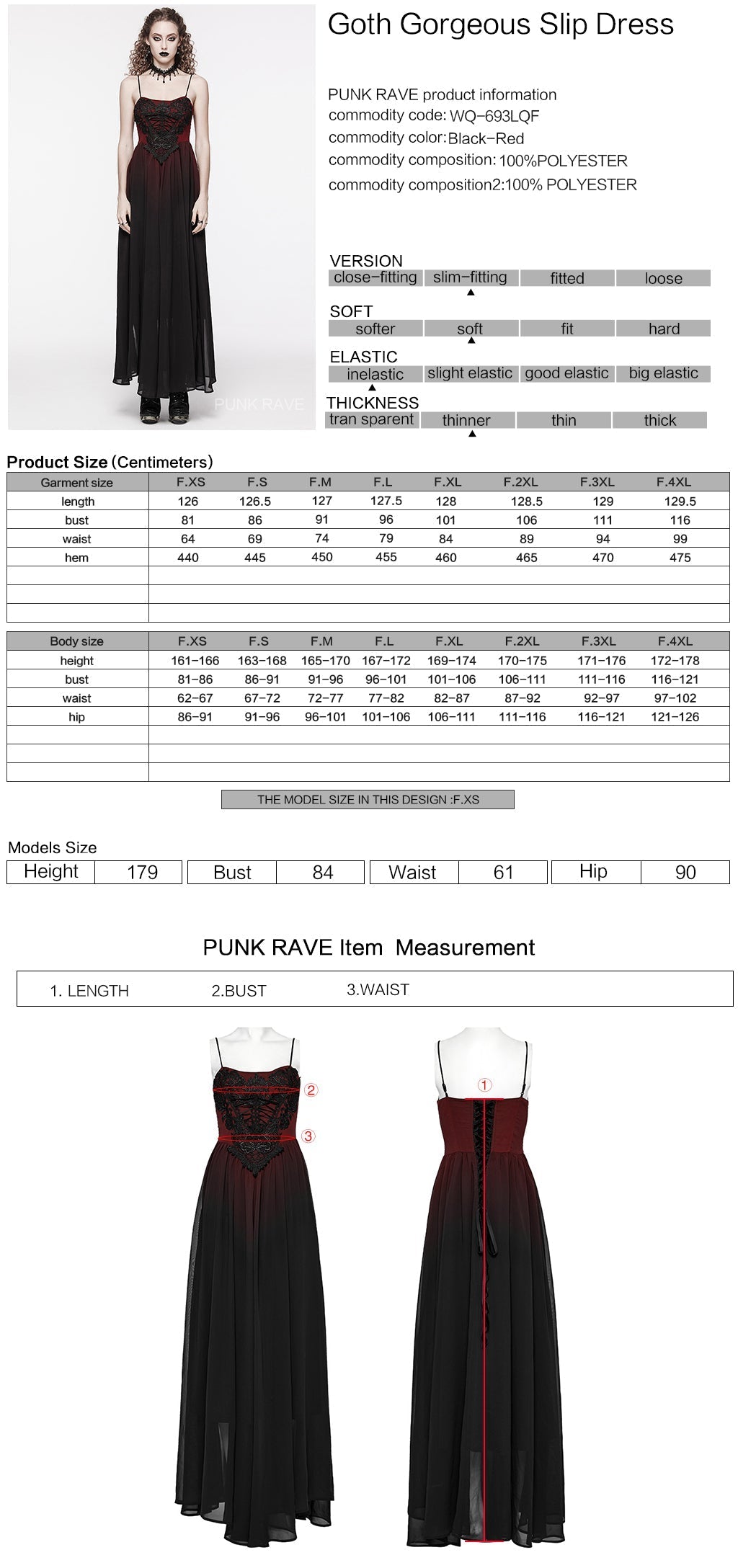 WQ-693LQF Elegant Lace-Trimmed Gothic Dress with Flowy Chiffon Layers?-??Punk Rave Clothing