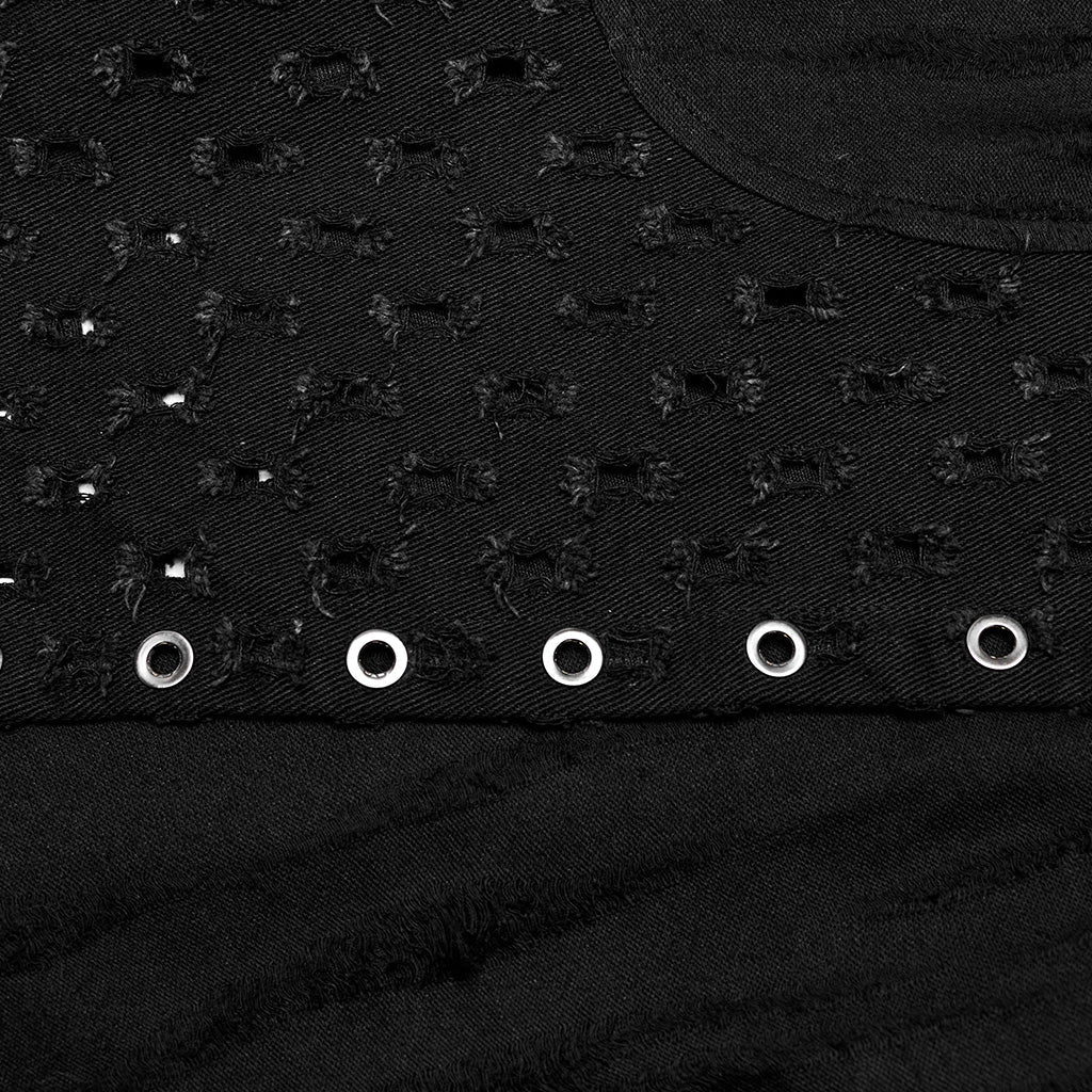 WQ-718BQM Elegant Gothic Punk Skirt with Lace-Up Details?-??Punk Rave Clothing