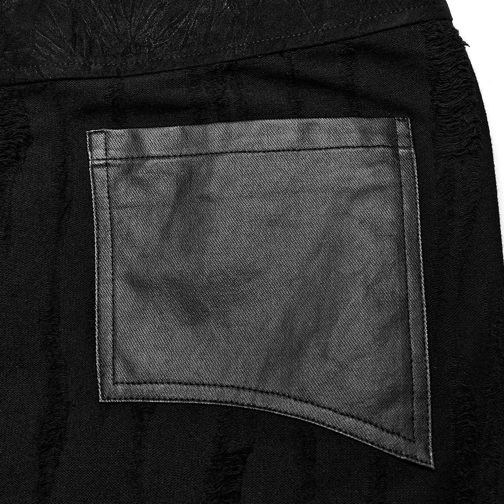 WQ-718BQM Elegant Gothic Punk Skirt with Lace-Up Details?-??Punk Rave Clothing