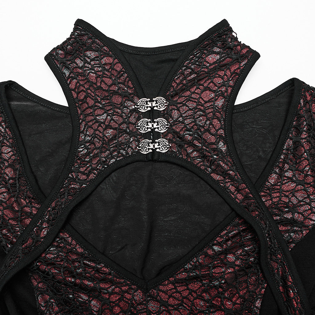WQ-772LQF Elegant Gothic Lace Maxi Dress with Bell Sleeves?-??Punk Rave Clothing