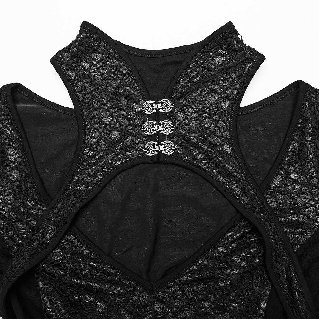 WQ-772LQF Elegant Gothic Lace Maxi Dress with Bell Sleeves?-??Punk Rave Clothing