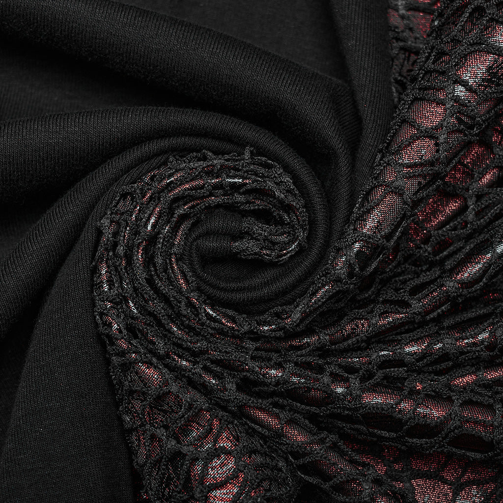 WQ-772LQF Elegant Gothic Lace Maxi Dress with Bell Sleeves?-??Punk Rave Clothing