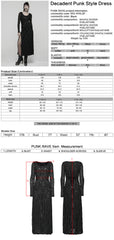 WQ-910LQF Dark Wave Gothic Punk Dresses with Chains and Cut-Out Design