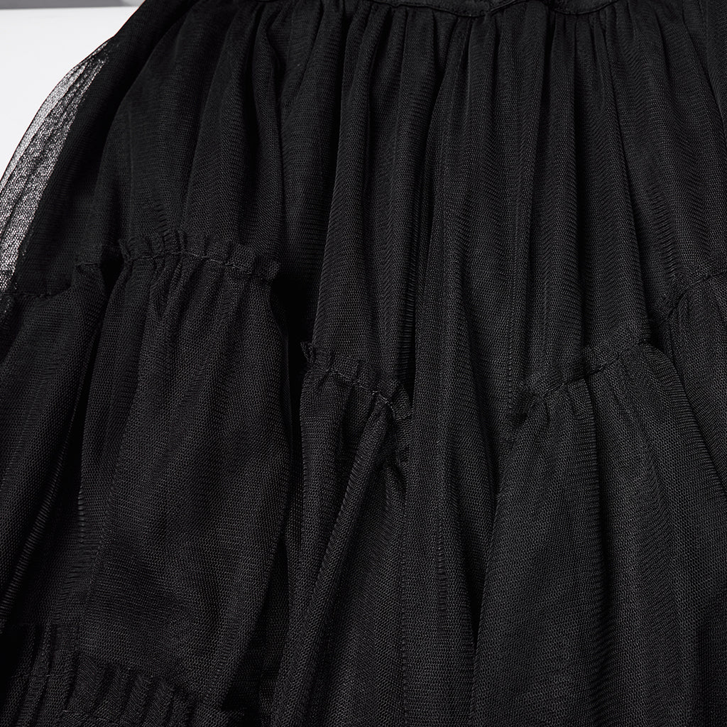 WQ-927BQF Elegant Gothic Skirt Lace Layered High-Low Hem Design