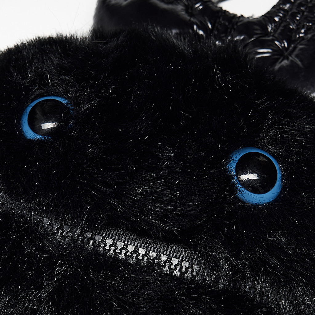 WS-518BBF Gothic Devil Plush Bag with Chain Punk Accessories?-??Punk Rave Clothing