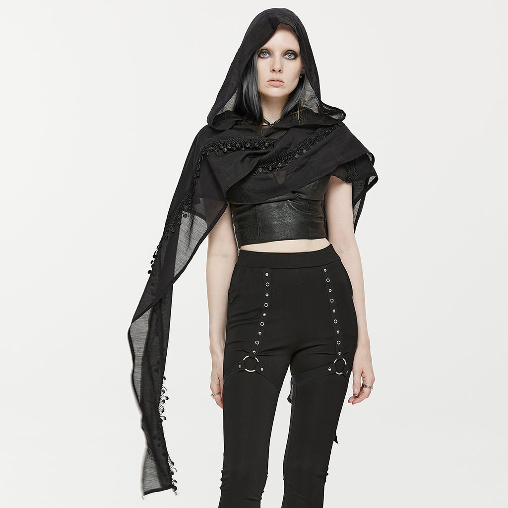 WS-534WJF Gothic Starry Hooded Punk Scarf Mysterious Constellation Wrap?-??Punk Rave Clothing