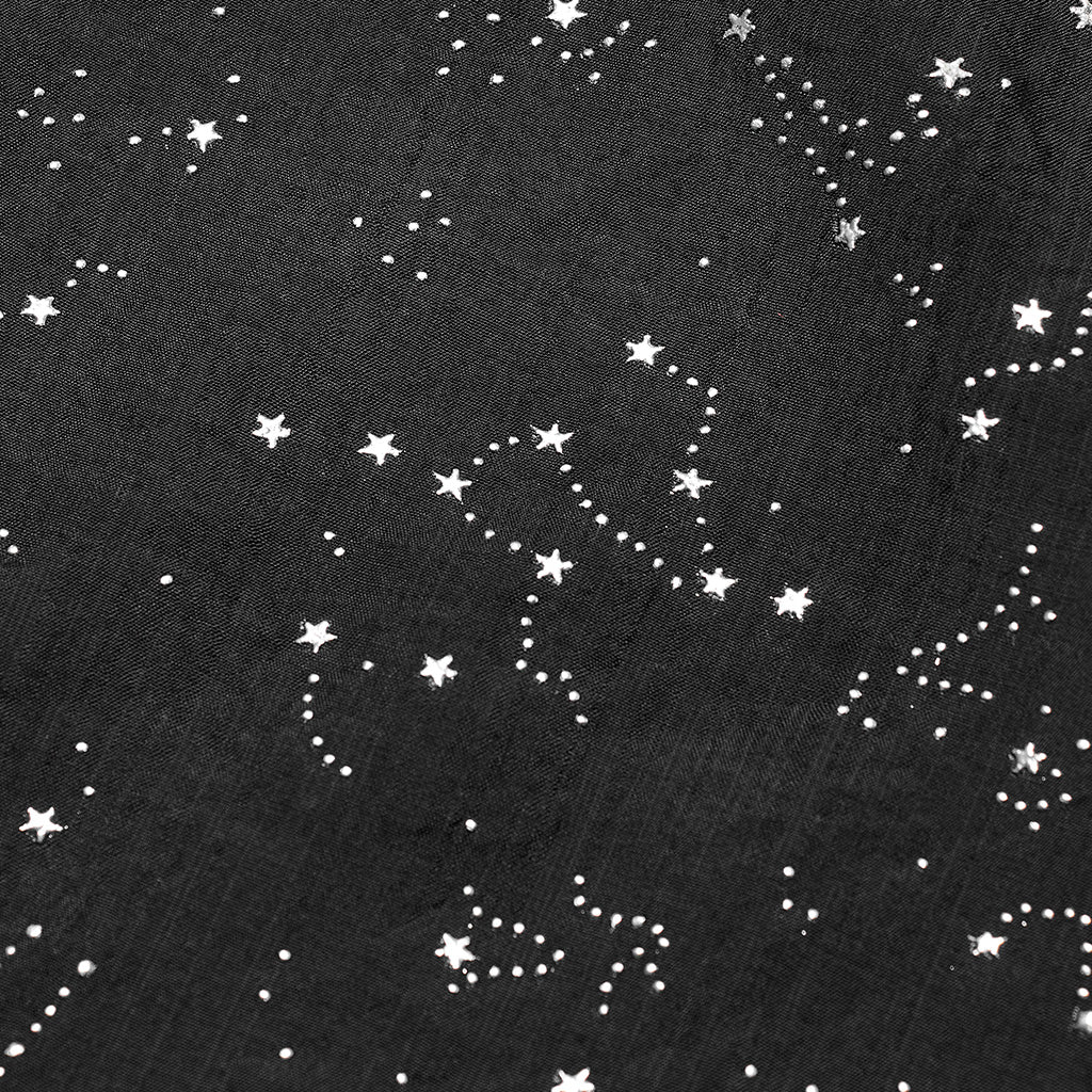 WS-534WJF Gothic Starry Hooded Punk Scarf Mysterious Constellation Wrap