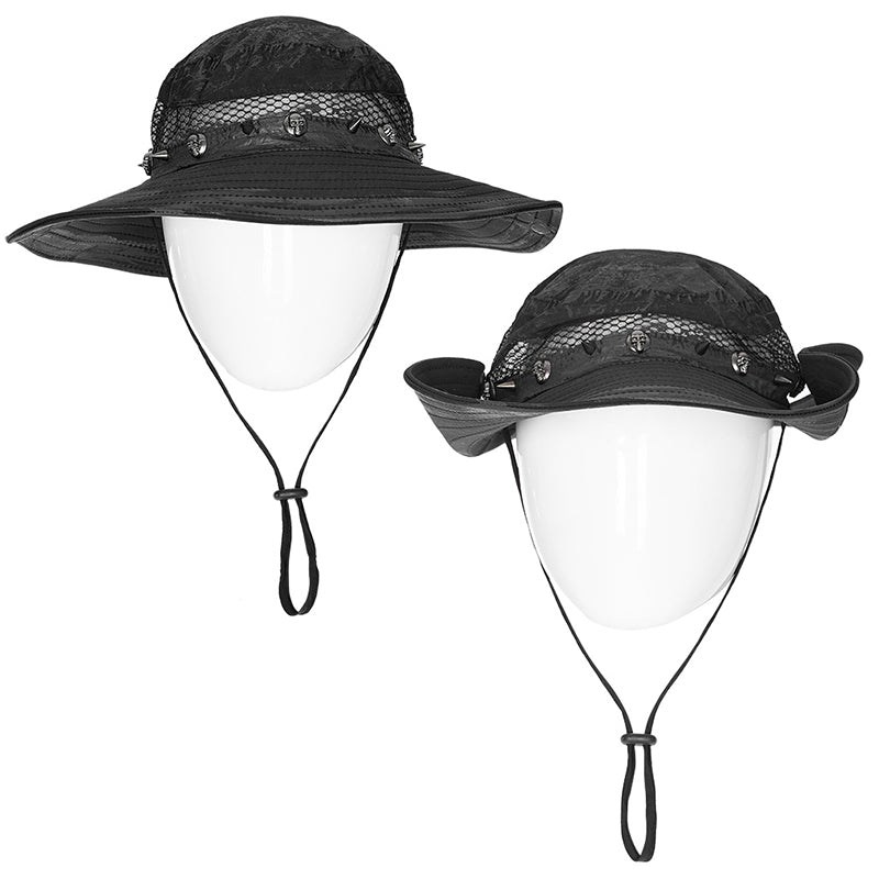 WS-560MZM Post Apocalyptic style distressed hat?-??Punk Rave Clothing
