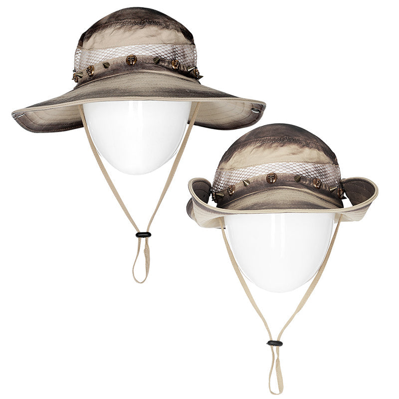 WS-560MZM Post Apocalyptic style distressed hat?-??Punk Rave Clothing