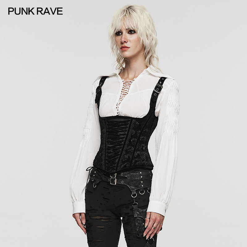 WS-556YDF PUNK Sexy Hollow Waist Corset