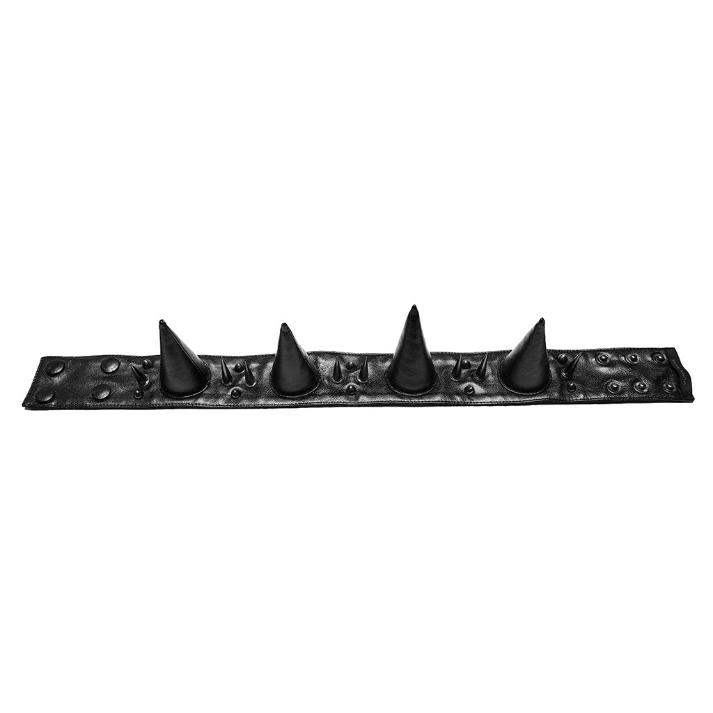 WS-583LHM Spiked Leather Choker Punk Accessories Neckwear Bold Statement Piece?-??Punk Rave Clothing