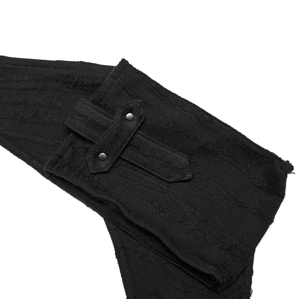 WS-587BDM Gothic Strap Harness Vest Riveted Punk Accessories Statement?-??Punk Rave Clothing