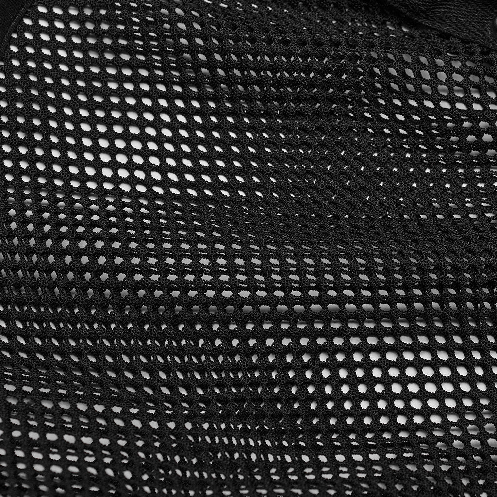 WS-592MZ Mesh Headgear with Spike Detail Mohawk Punk Accessories?-??Punk Rave Clothing