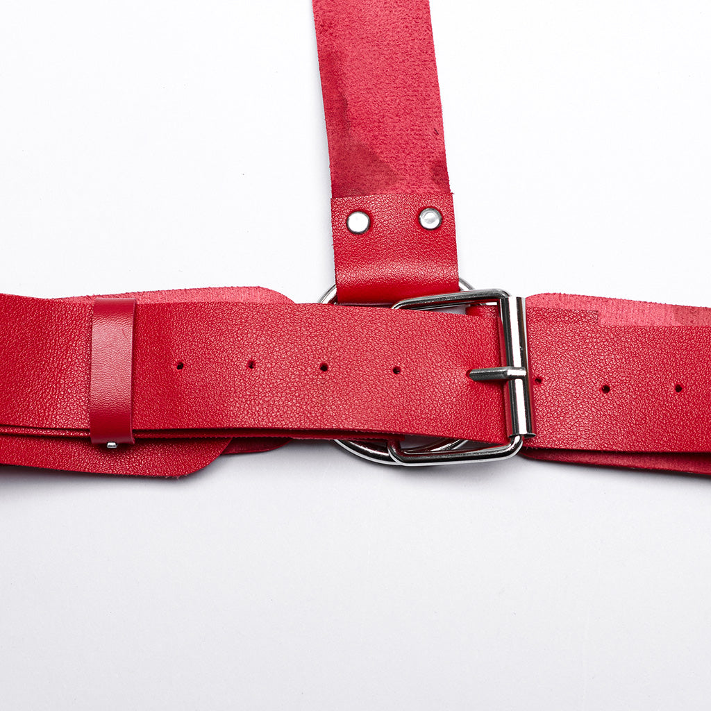 WS-608BDF Pink Gothic Waist Harness Adjustable Punk Accessories?-??Punk Rave Clothing