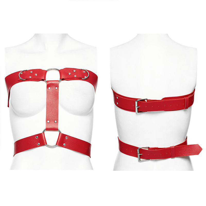 WS-608BDF Pink Gothic Waist Harness Adjustable Punk Accessories?-??Punk Rave Clothing