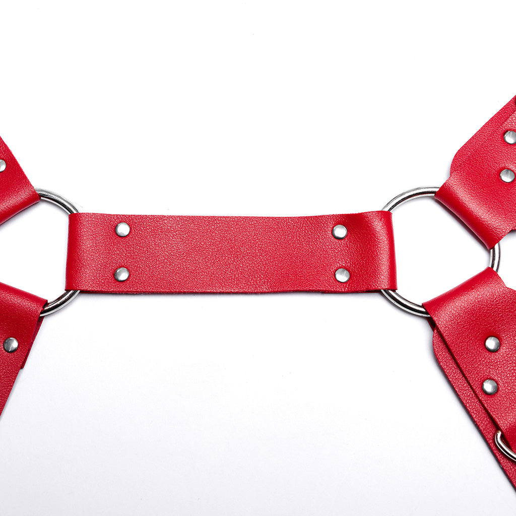 WS-608BDF Pink Gothic Waist Harness Adjustable Punk Accessories?-??Punk Rave Clothing
