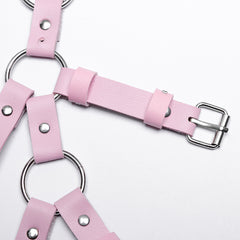 WS-612QTF Pink Gothic Leg Harness Punk Accessories Adjustable Fashion Belt Straps