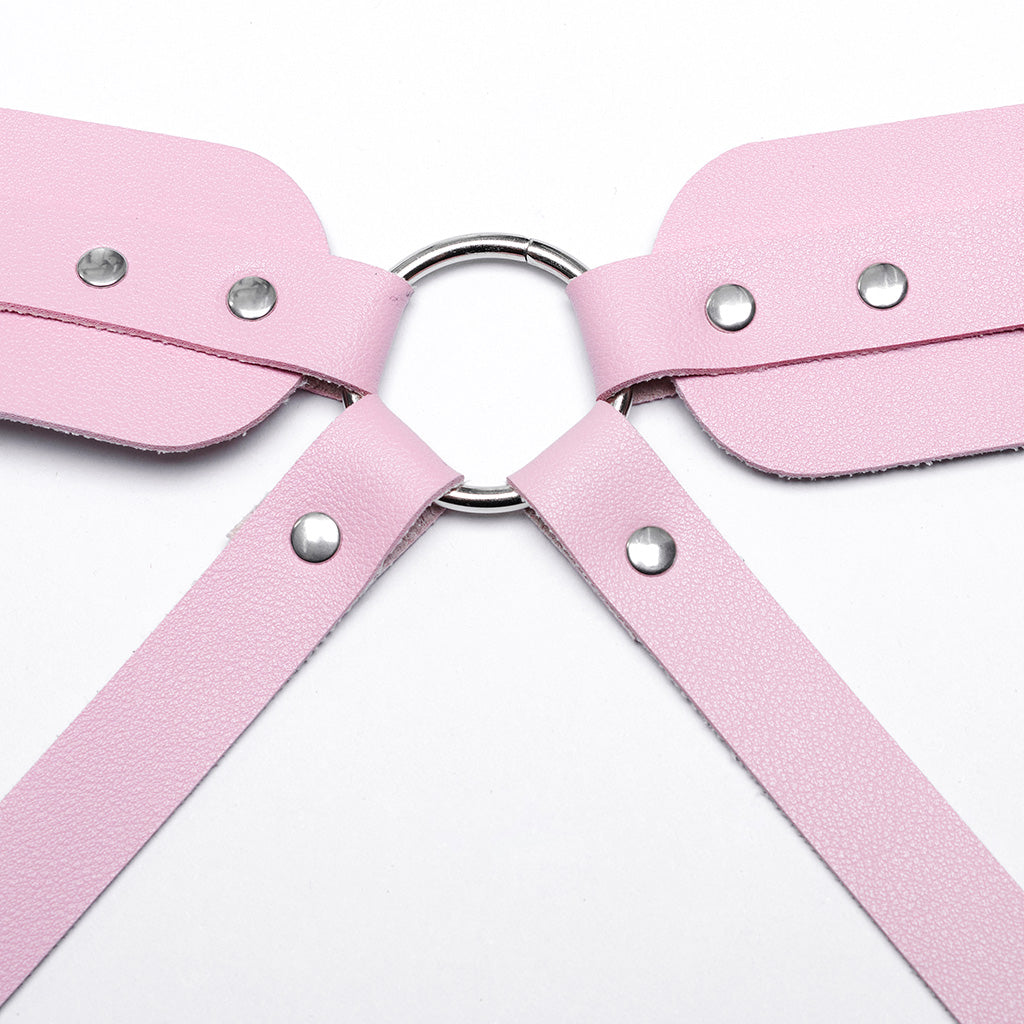 WS-612QTF Pink Gothic Leg Harness Punk Accessories Adjustable Fashion Belt Straps?-??Punk Rave Clothing
