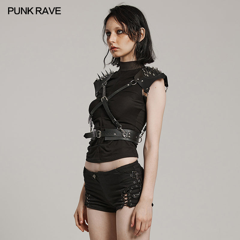 WS-617BDF Spiked Shoulder Harness Straps Gothic Punk Accessories Fashion?-??Punk Rave Clothing