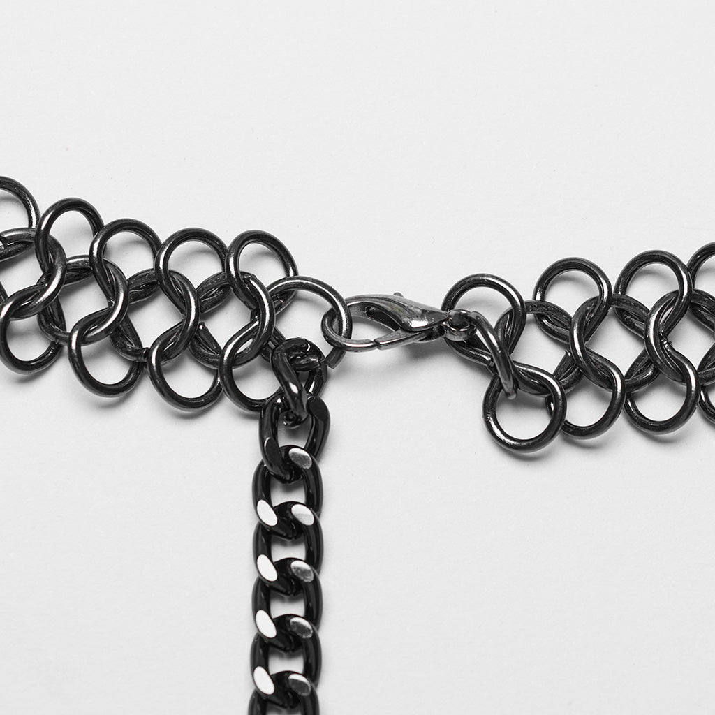 WS-623YDF Edgy Spiked Chain Belt Punk Accessories Waist Harness?-??Punk Rave Clothing
