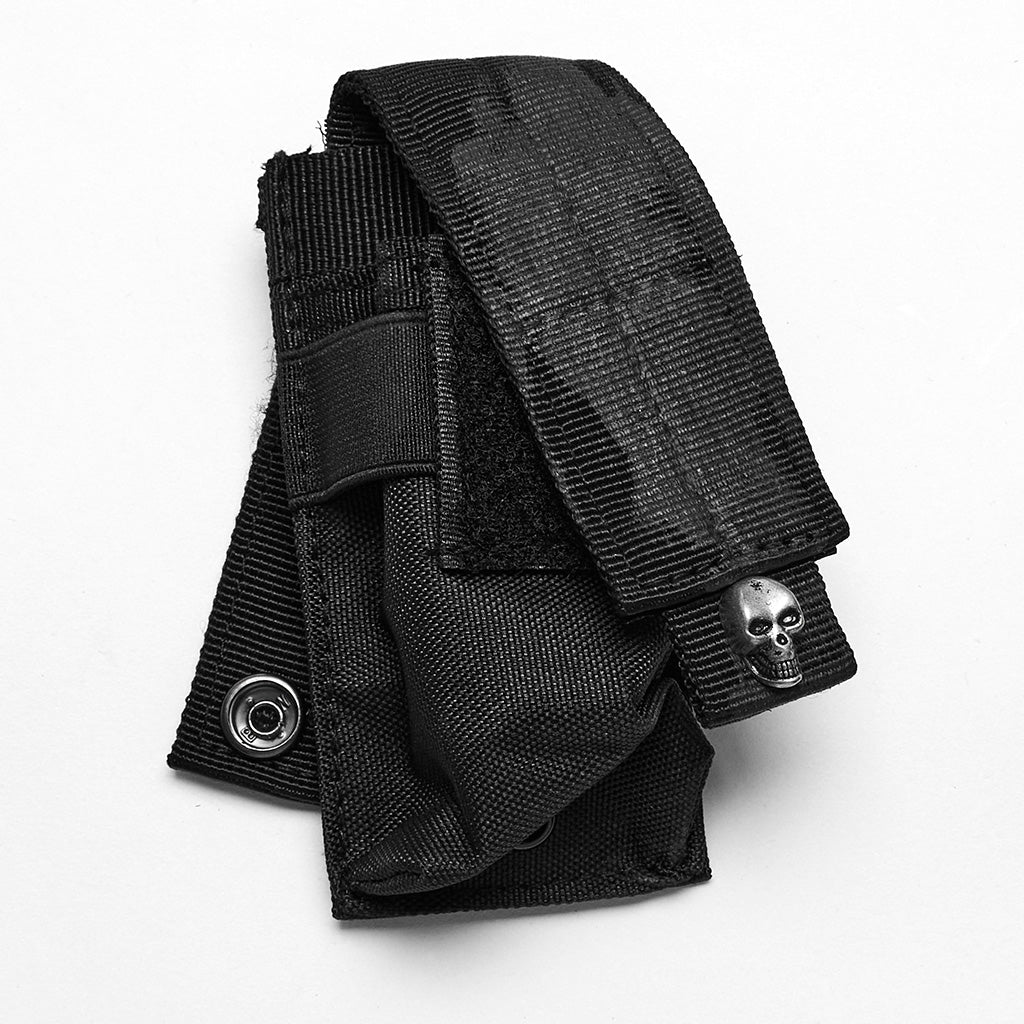 WS-626BD Stealthy Gothic Tactical Vest Punk Accessories Adjustable black Harness?-??Punk Rave Clothing