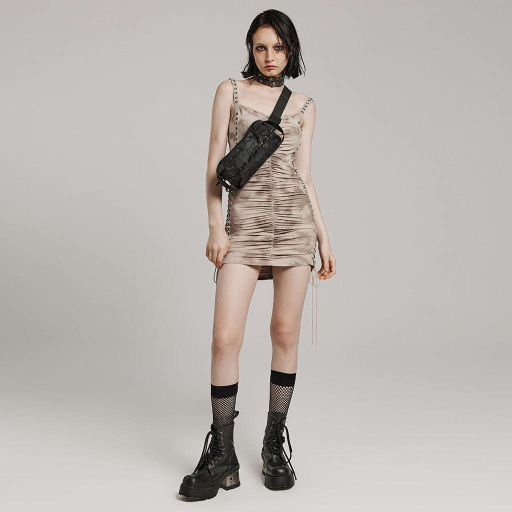 WS-627BB Edgy Black One-Shoulder Spiked Bag Punk Accessories?-??Punk Rave Clothing