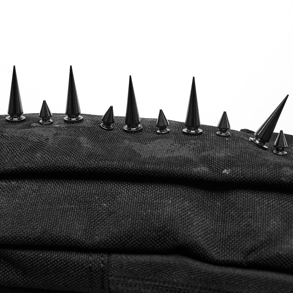 WS-627BB Edgy Black One-Shoulder Spiked Bag Punk Accessories