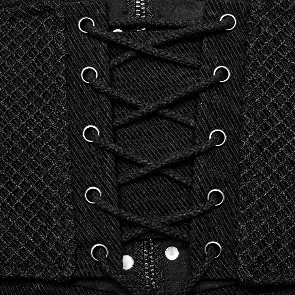 WS-631YDM Gothic Lace-Up Punk Corset Waist Cincher Belt