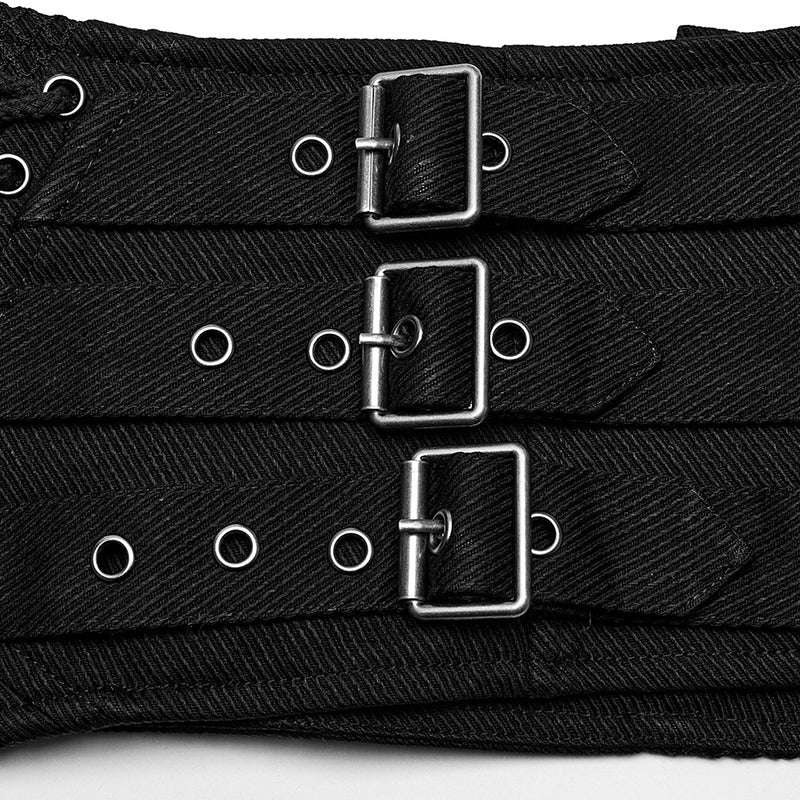 WS-631YDM Gothic Lace-Up Punk Corset Waist Cincher Belt