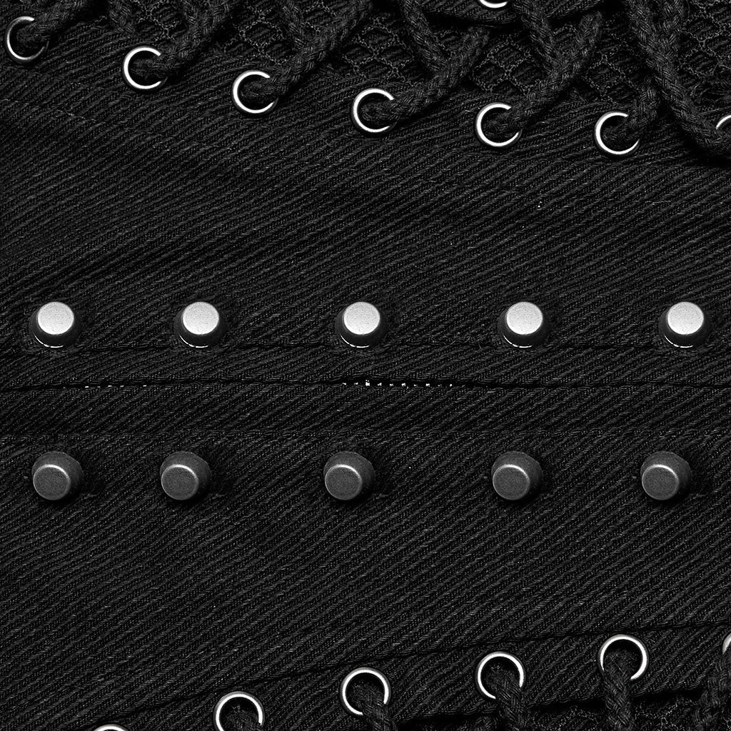 WS-631YDM Gothic Lace-Up Punk Corset Waist Cincher Belt?-??Punk Rave Clothing