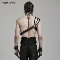 WS-636BDM Edgy Shoulder Harness Spiked Punk Accessories Adjustable Straps