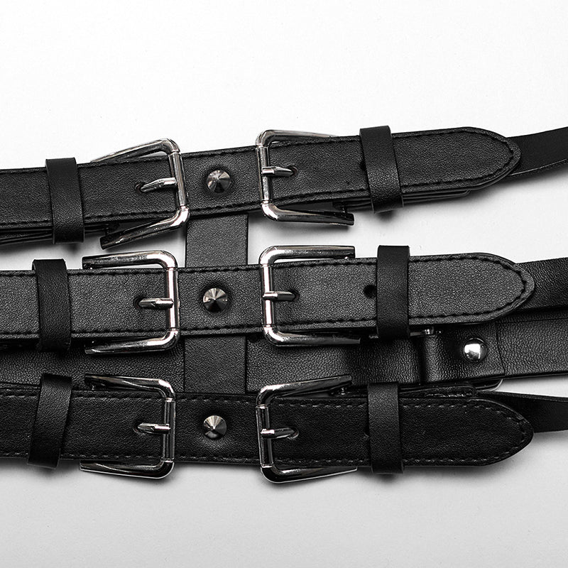 WS-636BDM Edgy Shoulder Harness Spiked Punk Accessories Adjustable Straps?-??Punk Rave Clothing
