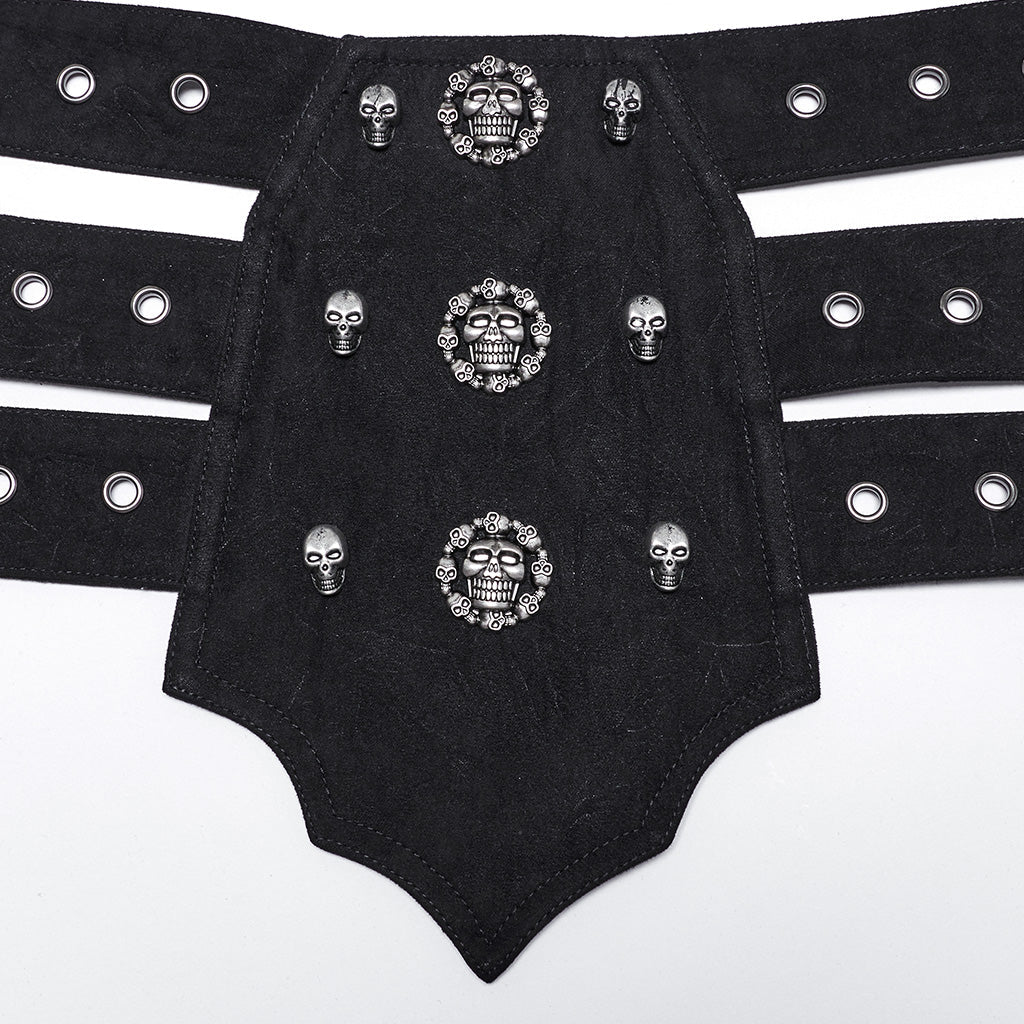 WS-673YDM Gothic Studded Multi-Strap Belt Punk Accessories?-??Punk Rave Clothing