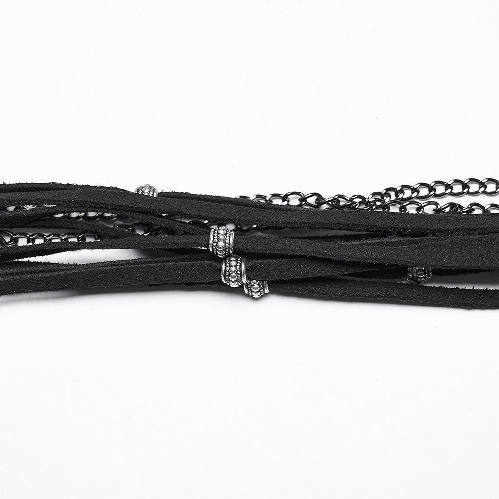 WS-675MZ Intricate Black Mesh Punk Rocker Hat?-??Punk Rave Clothing