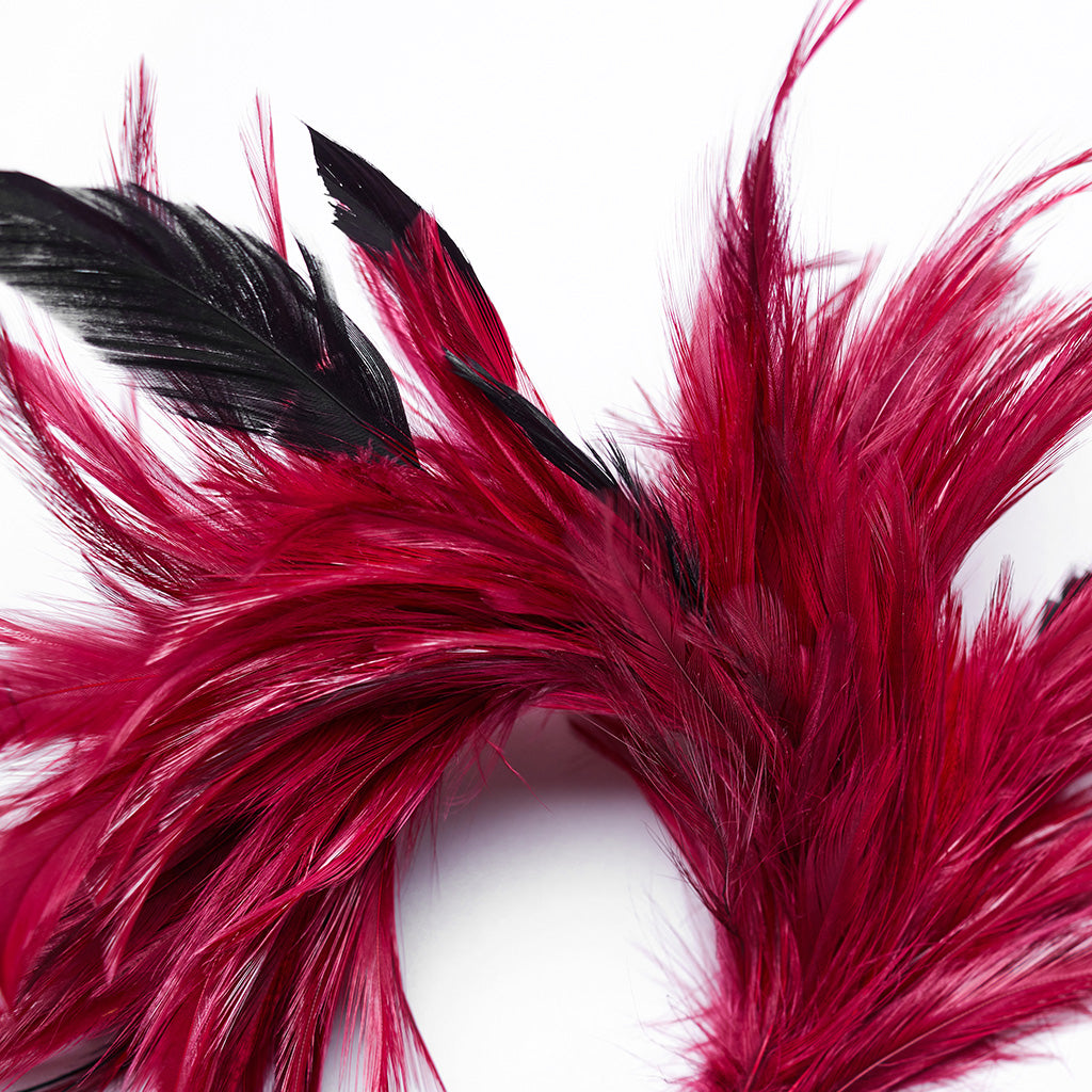 WS-683LHF Gothic Feather Fascinator Headpiece with Mystic Eye Gemstone?-??Punk Rave Clothing