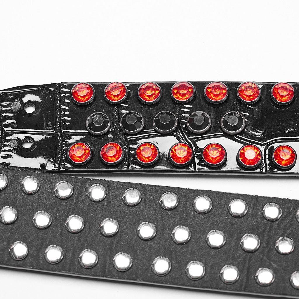 WS-684YD Gothic Ghost Claw Belt Red Rhinestone Punk Accessories?-??Punk Rave Clothing